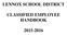 LENNOX SCHOOL DISTRICT CLASSIFIED EMPLOYEE HANDBOOK