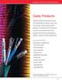 Cable Products HONEYWELL SECURITY & CUSTOM ELECTRONICS. Honeywell's Genesis Series provides a full range