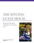 THE WINTON GUEST HOUSE. Relocation Prospectus University of St. Thomas 2014