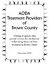 AODA Treatment Providers of Brown County