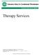 Therapy Services INDIANA HEALTH COVERAGE PROGRAMS. Copyright 2016 Hewlett Packard Enterprise Development LP
