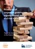 Principles of corporate governance, organisational design and risk management