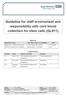 Guideline for staff involvement and responsibility with cord blood collection for stem cells (GL811)