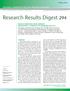Research Results Digest 294