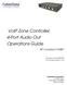 VoIP Zone Controller: 4-Port Audio Out Operations Guide