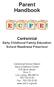 Parent Handbook. Centennial. Early Childhood Family Education School Readiness Preschool