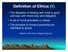 Definition of Ethics (1)
