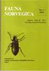 No. 1 1992 SER. B VOL. 39. Norwegian Journal of Entomology. PUBLISHED BY NORSK ZOOLOGISK TIDSSKRlFfSENTRAL OSLO