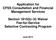 Application for CFSS Consultation and Financial Management Services. Section 1915(b) (4) Waiver Fee-for-Service Selective Contracting Program