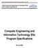 Computer Engineering and Information Technology BSc Program Specifications