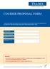 COURIER PROPOSAL FORM