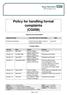 Policy for handling formal complaints (CG009)