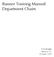 Banner Training Manual: Department Chairs