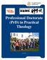 Professional Doctorate (PrD) in Practical Theology