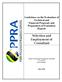 Guidelines on the Evaluation of Technical and Financial Proposals and Preparation of Evaluation Reports Selection and Employment of Consultant