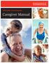 SIUE Elder Care Program. Caregiver Manual