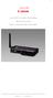 Canon WFT-E1 (A) Wireless File Transmitter. Network Support Guide