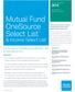 Mutual Fund OneSource Select List