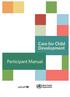 Participant Manual. Care for Child Development