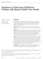 Variations in State-Level Definitions: Children with Special Health Care Needs