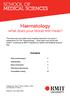 Haematology what does your blood test mean?