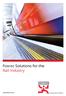 Fosroc Solutions for the Rail Industry. www.fosroc.com. constructive solutions