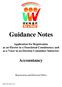 Guidance Notes. Application for Registration as an Elector in a Functional Constituency and as a Voter in an Election Committee Subsector.