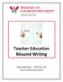 Teacher Education Résumé Writing