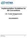 Implementation Guidelines for EDI Conventions