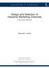 MASTER'S THESIS. Design and Selection of Industrial Marketing Channels