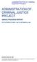 ADMINISTRATION OF CRIMINAL JUSTICE PROJECT