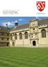 Candidate Information Pack Annual Fund Manager Wadham College, Oxford