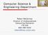 Computer Science & Engineering Department. Robert McCartney Director of Undergraduate Computing Education ITE 239 860-486-5232 robert@engr.uconn.