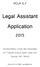 Legal Assistant Application