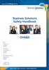 Business Solutions Safety Handbook OHS&E