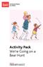 Activity Pack We re Going on a Bear Hunt
