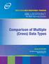 Comparison of Multiple (Cross) Data Types