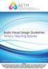 Audio Visual Design Guidelines Tertiary Teaching Spaces