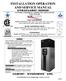 INSTALLATION OPERATION AND SERVICE MANUAL