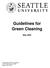 Guidelines for Green Cleaning May 2009