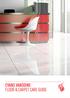 EVANS VANODINE FLOOR & CARPET CARE GUIDE