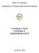 State of Louisiana. Department of Transportation and Development CONSTRUCTION CONTRACT ADMINISTRATION
