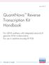 QuantiNova Reverse Transcription Kit Handbook