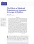 The Effects of Medicaid Expansions on Insurance Coverage of Children