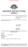 DEFENCE INSTRUCTIONS (ARMY)