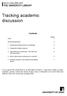 Tracking academic discussion