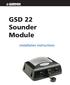 GSD 22 Sounder Module. installation instructions