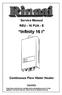 Service Manual REU - 16 FUA - E. Infinity 16 i. Continuous Flow Water Heater. Important.