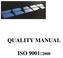 QUALITY MANUAL ISO 9001:2008