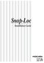 Snap-Loc. Installation Guide